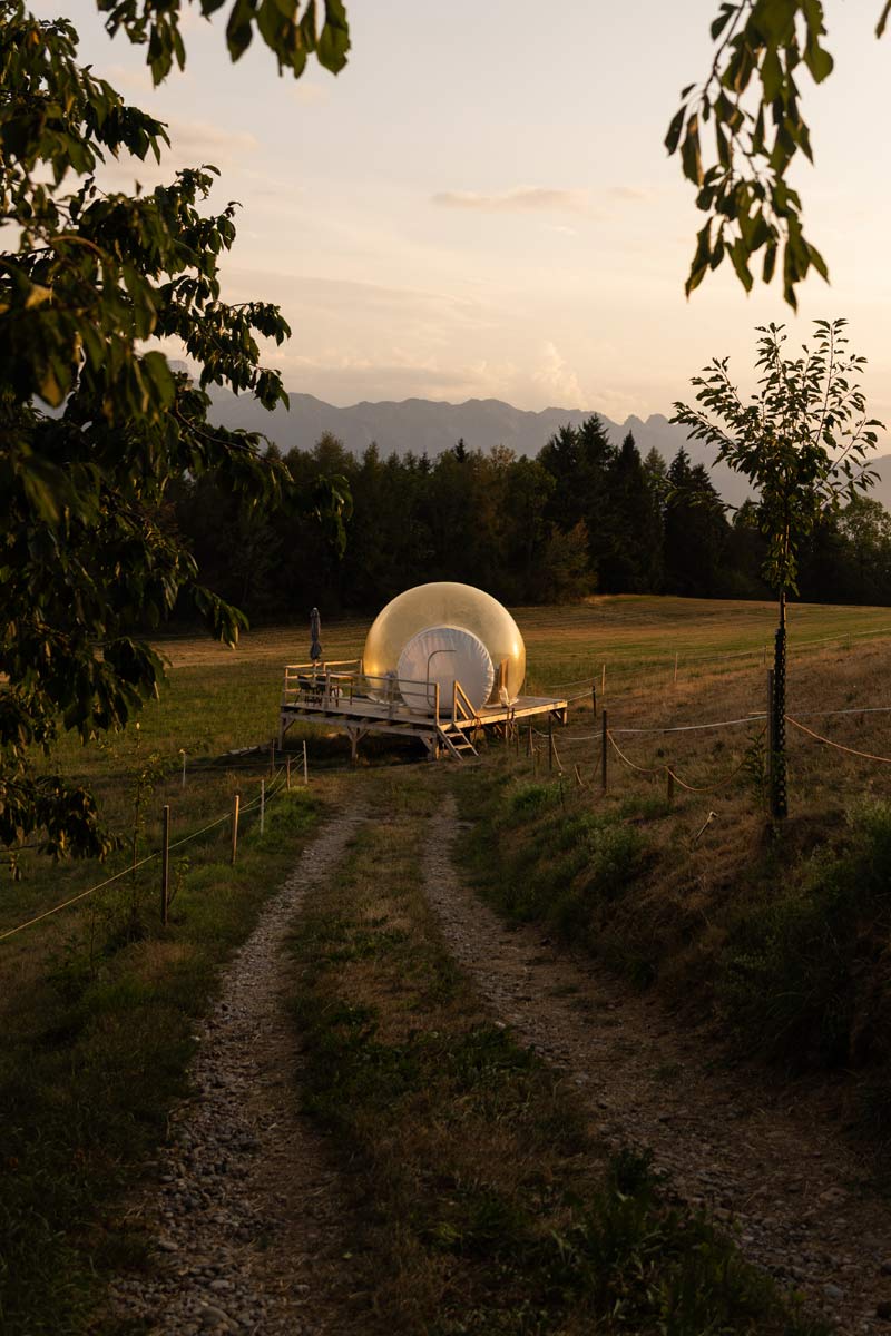Gewinnspiel um fünf Nächte in der Bubble Suite in Fahrni oberhalb Thun