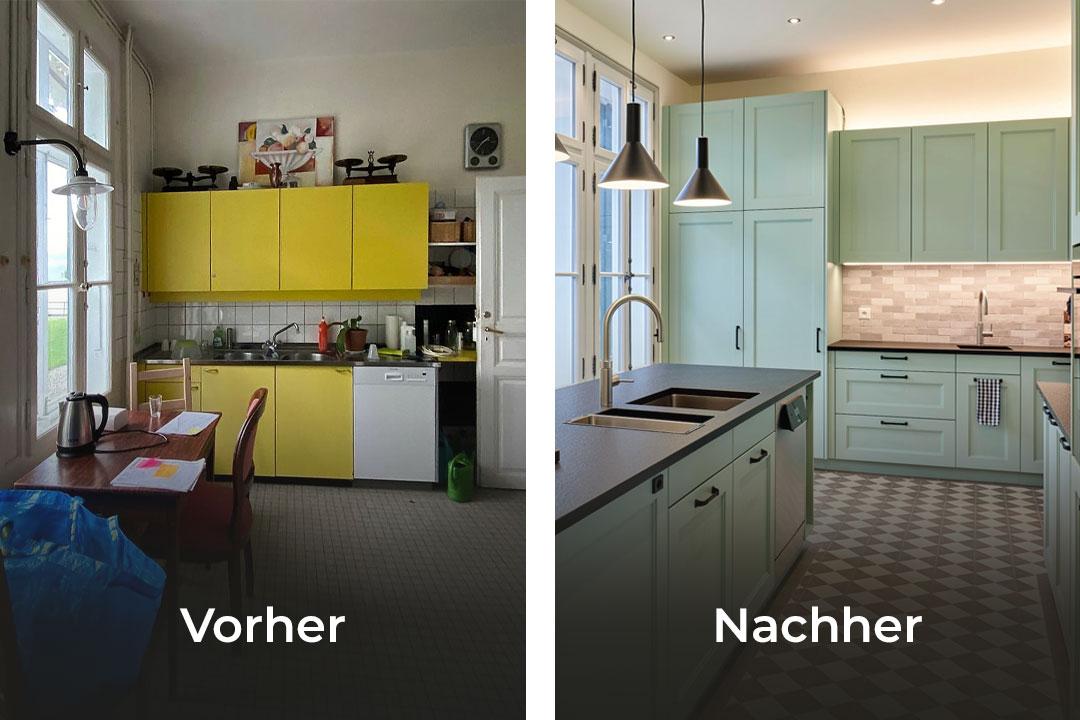 Vorher & Nachher: Ein Blick hinter die Kulissen des Küchenumbaus für das «Le Rüdli – Villa 1878»